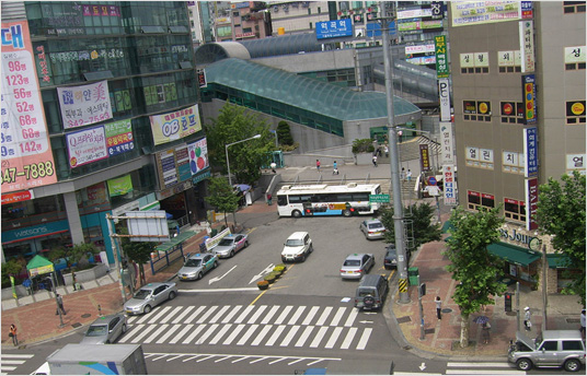 역곡역 남부광장, 공사전