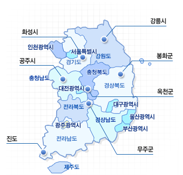 국내 시도 중 자매결연 도시로는 강릉시, 화성시, 공주시, 봉화군, 옥천군, 무주군, 진도군