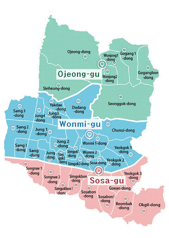 kimpo seoul ojeongu incheon wonmigu siheung sosagu gwang myeong
